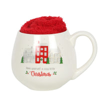 Load image into Gallery viewer, Cosy little Christmas mug and sock set
