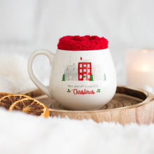 Load image into Gallery viewer, Cosy little Christmas mug and sock set