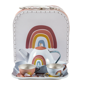 Little Dutch Tea Set in Rainbow Basket