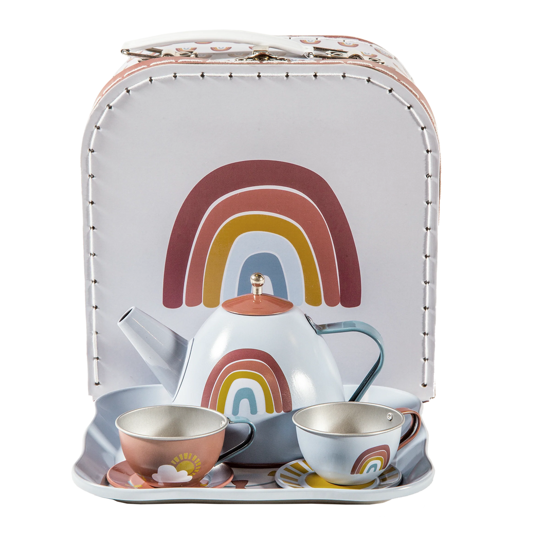 Little Dutch Tea Set in Rainbow Basket