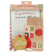 Load image into Gallery viewer, Christmas cheer letter to santa kit
