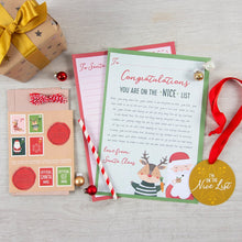 Load image into Gallery viewer, Christmas cheer letter to santa kit
