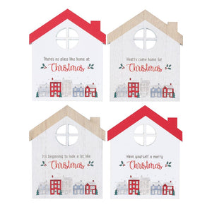 Christmas village coasters