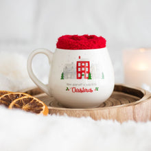 Load image into Gallery viewer, Cosy little Christmas mug and sock set
