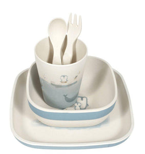 Little Dutch Bamboo kids tableware set polar bear